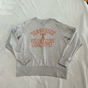 Knights Apparel Gray and Orange Tennessee Volunteers Crewneck Sweater